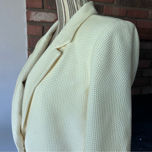 NWT RTA Denim Sasha Studded Blazer in White Stone Sz S - Picture 8 of 16